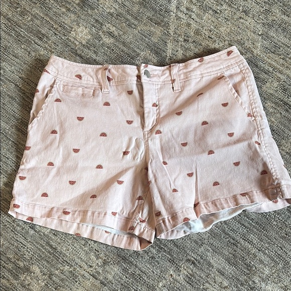Market & Spruce Pink Casual Summer Style shorts - women’s size 6 - watermelon - Picture 1 of 5